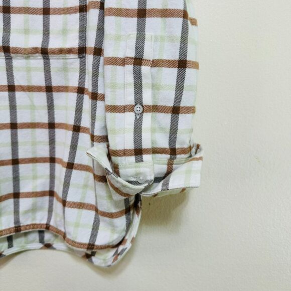 Everlane Women's Boxy Flannel Button Down Shirt Cuffed Sleeve Oversized, Size S - Picture 4 of 5